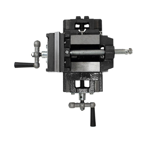 Top view of X-Y Compound Drill Press Vise Beefy 2 Way Heavy Duty Cross Slide Clamp for Securing Workpieces, 6 Inch Jaw