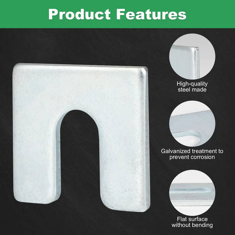 64 Piece Auto Body Fender Alignment Shim Kit With Slotted Shims In One Sixteenth And One Eighth Inch Thickness, Heavy Duty