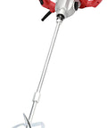 Heavy-Duty 10.8 Amp Electric Mixer With Two-Speed Gearbox, Electronic Speed Control, Lock-On Button, And Safety Switch, red handle