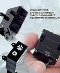 Direct Mount High Torque Coreless Servo For 1 To 18 RC Cars No Fuss Install with rear exit wires for optimal performance.