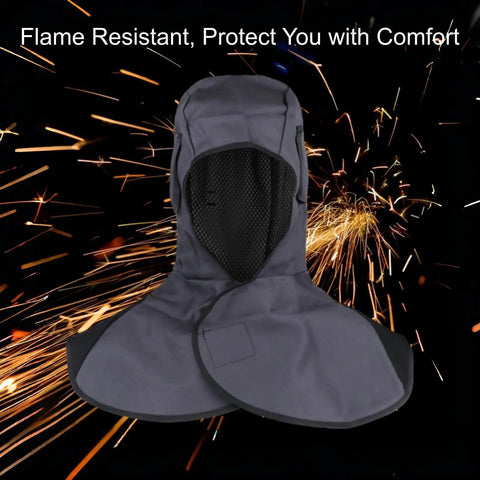 Lightweight Welding Hood Cap With Neck Shield, Heat And Abrasion Resistant Protective Helmet, Full Head And Face Coverage For Pro Welders And DIY Fans, Soft Yet Durable Material