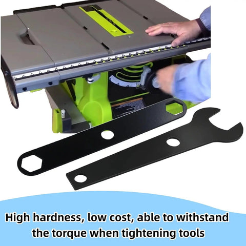 Table Saw Wrench Set Two Pack Fits BTS10S BTS12S RTS21 10 Inch Table Saw Models Built Tough Forged Steel Blade Change Tool