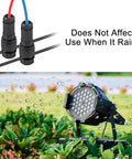 Close-up of Ten Pack Low Voltage Landscape Wire Connectors Waterproof For Outdoor LED Pathway Garden Lights 12 AWG cables in garden setting