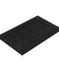Workhorse Front Door Mat 5 by 3 Feet Indoor Outdoor With PVC Backing Striped Industrial Carpet Washable Entry Rug for Hallways Balconies and Garages Grey