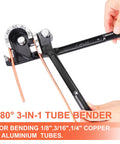 180° tube bender from Go-To All-In-One 3/16 Brake Line Repair Kit with 25 Ft Copper Coated Tubing, bending copper tubing
