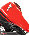 Moto X 16 Inch Boys Bike For Ages 4 To 6 Red And Black Frame Removable Training Wheels Chain Guard For Safety Adjustable Seat Height