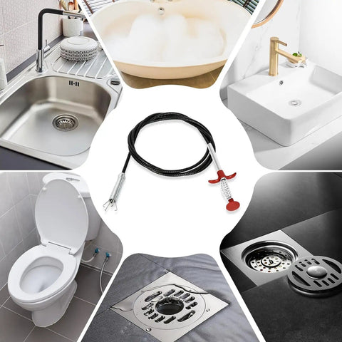 Flexible Four Claw Drain Grabber Reacher Tool Drain Snake For Hair Clogs And Debris In Kitchen Sink Bathroom Shower Tub And Toilet With Extendable Hose And Bendable Claws For Easy Clog Removal And Quick Clean