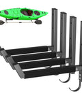 Built Like A Tank Wall Mount Kayak Storage Rack With Paddle Hooks Hella Durable Steel Rust Proof Coat Holds Up To Two Hundred Pounds - close-up view