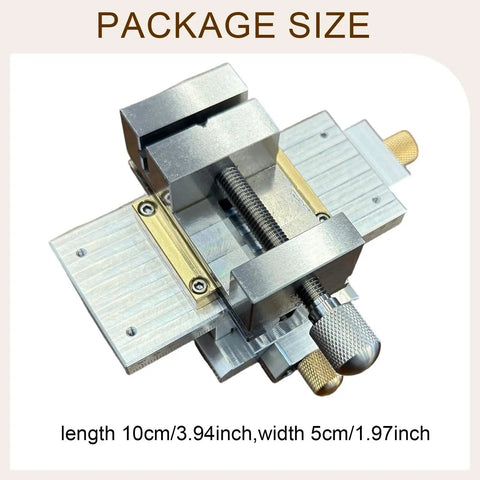 Heavy Duty Cross Slide Table With Integrated Vice And Buttery Smooth Micro Tuning Xy Linear Module Engineered For Effortless Dual Axis Control And Quick Workbench Setup, measuring 10x5cm.