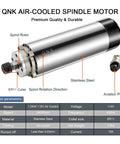 Air Cooled CNC Spindle Motor 1.5KW 110V 24000RPM With ER11 Collet 65mm Shaft For CNC Router Engraver with annotations