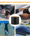 Heavy Duty Waterproof Patch And Seal Tape 4x13 Feet For RV Roofs Tents Tarps Canopies with extra thick sealant in use