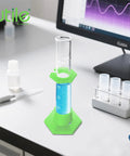 Pro Grade Glass Graduated Cylinder Set With 10ml 25ml 50ml And 100ml Sizes Plus Cylinder Brush, 3.3 Borosilicate Glass With Hex Base