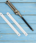 Three Piece Plastic Drawer Slide Set Built Tough With Quiet Smooth Action White Rails For Cabinets Includes Fasteners
