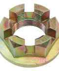 Bulletproof Flanged Rear Axle Nut 36mm Zinc Coated No Sweat Replacement Hardware For Aircooled Volkswagen Beetle Squareback Thing And Dune Buggy Simple Bolt In Old School Parts Single, close-up view of zinc-coated nut.