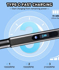 Upgraded 21000 RPM Cordless Engraving Pen Kit With Aluminum Alloy Body showing type-C fast charging and speed settings