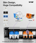 10Gbps Cat6 Keystone Jack Inserts 25 Pack 90 Degree Punch Down RJ45 Adapter Plug And Play Slim Profile UL Listed Blue Ideal For Patch Panels Wall Plates Surface Mount Boxes And Network Upgrades