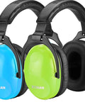 Two colorful Kids Ear Protection 2 Pack Noise Canceling Headphones For Concerts And Loud Events Durable Cushioned Earpads