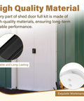 Door Tune Up Kit For Arrow Shed Sliding Doors DK100 A Replacement Parts With 2 Handles shown on a shed door.