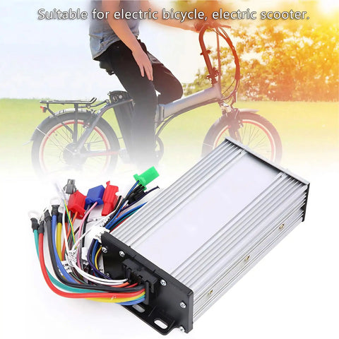 Brushless Scooter Controller Box With LCD Display For 24V 48V Electric Scooters Rainproof Motor Controller Kit High Performance Electric Vehicle Controller Easy Install And Durable Weatherproof Design Plug And Play Ready