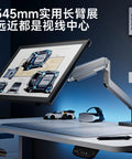 Heavy Duty Monitor Mount With No Sweat Clamping Design and Butter Smooth Pivot Swivel for a stabilized workspace with sketches.