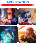4 Pack Shade 13 Welding Lens For 2 By 4.25 Inch Welding Helmet Replacement 3mm Thick Durable Hard Glass Lenses in use during arc work
