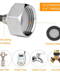 US standard 3/4 inch threaded adapter in Outdoor Misting Kit With 98.4 Feet Of Brass Nozzle Line, 50 Brass Nozzles, 50 T Connectors