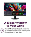 D27-40 27 Inch FHD All In One Monitor That Rocks For Work Or Play, 75Hz Refresh, Natural Low Blue Light, AMD FreeSync, 0.4ms MPRT