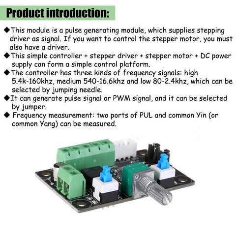 Hella Reliable Stepper Motor Speed Controller With Smooth Pwm Pulse Generator And Zero Headache Frequency Regulator Module for DIY automation.