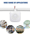 Ceiling Mounted Occupancy Motion Sensor Switch for wide applications, 360 Degree Passive Infrared Detection, Automatic High Bay Light Control.