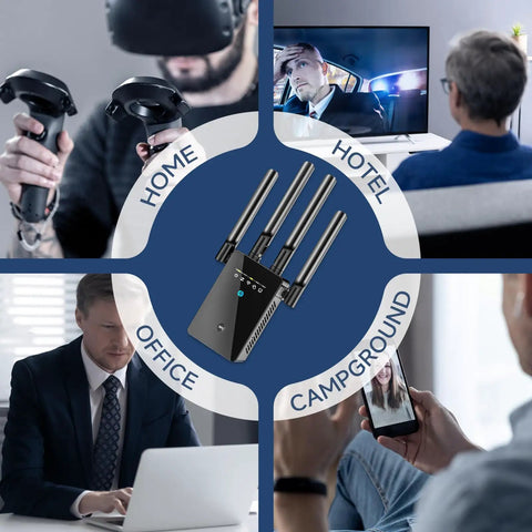 Best WiFi Extender And Signal Booster For Home, 6X Faster Internet, Long Range Up To 15,588 Sq Ft with various usage scenarios