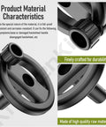 Tough As Nails Table Saw Hand Wheel 5140032-48 Replacement Part close-up view, durable black material, smooth knurled grip for DW745 models.