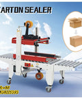 Automatic Heavy Duty Case Sealer With Adjustable Carton Belt Drive Smooth Continuous Operation for warehouse packing.