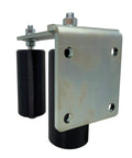 Heavy Duty 6 Inch Black L Shape Gate Guide Roller With Rear Post Bracket Universal Mount And Dual Nylon Rollers For Sliding Gates Keeps Your Gate On Track And Prevents It From Falling Off The Track Easy Install product close-up