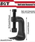 Universal Ball Joint Separator And Puller Tool For Cars, Trucks, And SUVs Two And Three Eighths Inch Ball Joint Removal Tool