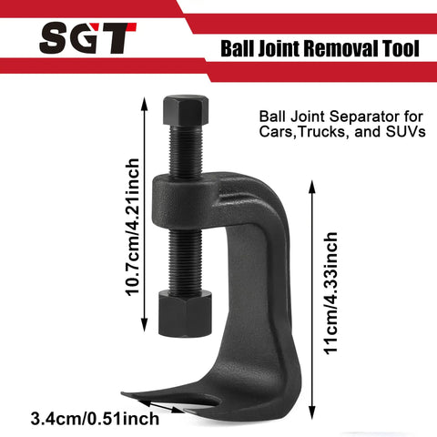 Universal Ball Joint Separator And Puller Tool For Cars, Trucks, And SUVs Two And Three Eighths Inch Ball Joint Removal Tool