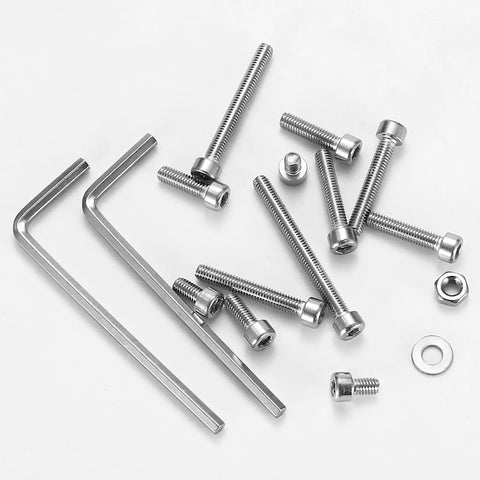 Beefy M3 Hex Socket Head Cap Screws With Nuts And Nut Assortment Kit In Stainless Steel 1110 Piece Hardware Set for DIY projects view