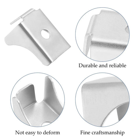 Heavy Duty Steel Cabinet Shelf Clips Set Of 10, lightweight yet sturdy clips with durable metal, close-up details visible