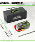 Package includes 6S 1300mAh 100C LiPo Battery With XT60 Connector For RC FPV Racing Drones And Quadcopters 22.2V in soft case