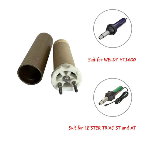 110V Ceramic Heating Element For HT1600 Hot Air Gun And Overlap Air Welder Pistol Tool 123.895 Replacement Part 1550W High Temp Heating Element Pro Grade Compatible With Leister Triac ST AT And Similar Models, ceramic tube