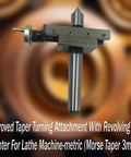 Pro Grade Improved Taper Turning Attachment With Revolving Live Center For Lathe Machines 3MT Morse Taper Precision Tooling