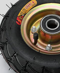 Tough As Nails Six Inch Heavy Duty Caster Wheels Four Pack Flat Free Puncture Proof Swivel Casters with steel hubs and sealed bearings.