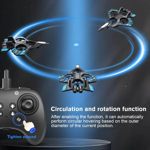 Foam RC Airplane With LED Lights Dope Jet Fighter Style 360 Degree Flip And Stunt Roll 2.4GHz Remote Control demonstration