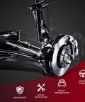 Awesome Front Lower Control Arm And Ball Joint Suspension Kit Pair Fits Cars With OEM Numbers Like 51360SCVA03 For Heavy Duty Driving Smoother Rides black front suspension assembly with disc brake and control arm