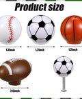Eight Pcs Sports Ball Dresser Knobs For Kids Baseball Basketball Football Soccer Drawer Pulls With Screws Cabinet Handles For Nursery Decor Kid Friendly Classic Style, 1.2in