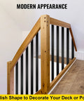 Heavy Duty Aluminum Deck Balusters 29.5 Inch Long 1 Inch Wide Spindles 76 Pack With Screws on wood deck railing