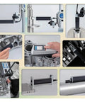 No Sweat Plug And Play Dc Adapter And Power Cord For Portable Surface Roughness Tester Sj 210 in use with precision metal components.