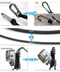 Fence Mount For GoPro Hero Series And Action Cameras On Chain Link Backstops For Baseball Softball Tennis And Paddle Boards With Dual High Density Retractable Ropes Four Rope Buckles And A Strong Durable Grip comparisons.