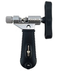 ATLIN bike chain tool side view with silver body and black T-handle for 7–10 speed chains