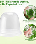 Ultimate Seed Starter Kit With 36 Plant Pots And Humidity Domes, showing super thick plastic dome for seedlings.