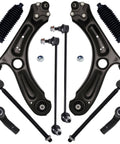 Beefed Up Front End Suspension Kit For 2011 To 2018 Volkswagen Jetta 4 Door That Comes With 2 Front Lower Control Arms With Ball Joints 2 Front Outer Tie Rod Ends 2 Front Inner Tie Rod Ends And 2 Sway Bar Links visible parts